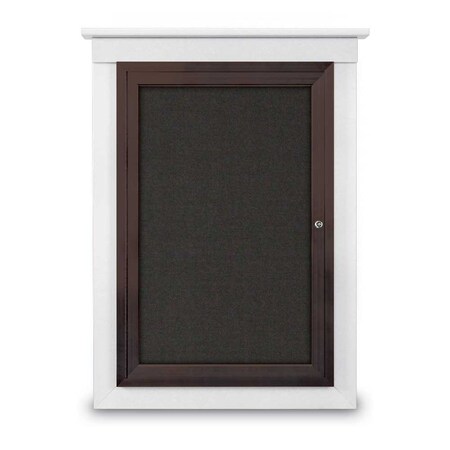 United Visual Products Sliding Glass Door Radius Letterboard, Hdr, 48"x36", Gold/Green UV9020ACSH-GOLD-GREEN